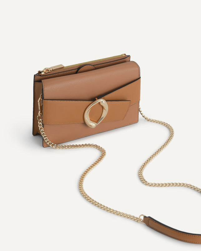 Textured Leather Shoulder Bag