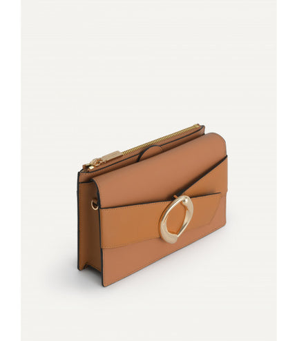 Textured Leather Shoulder Bag