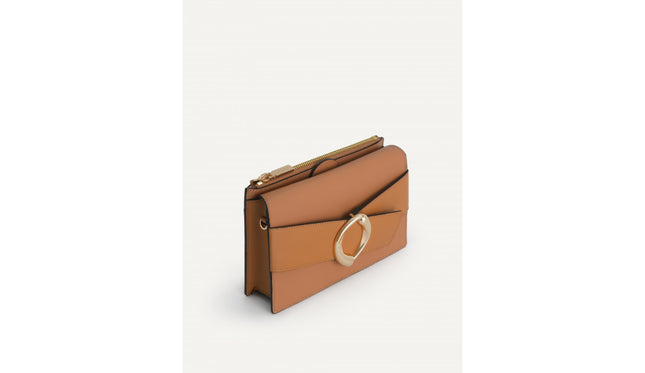 Textured Leather Shoulder Bag