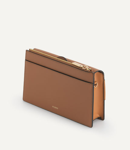 Textured Leather Shoulder Bag