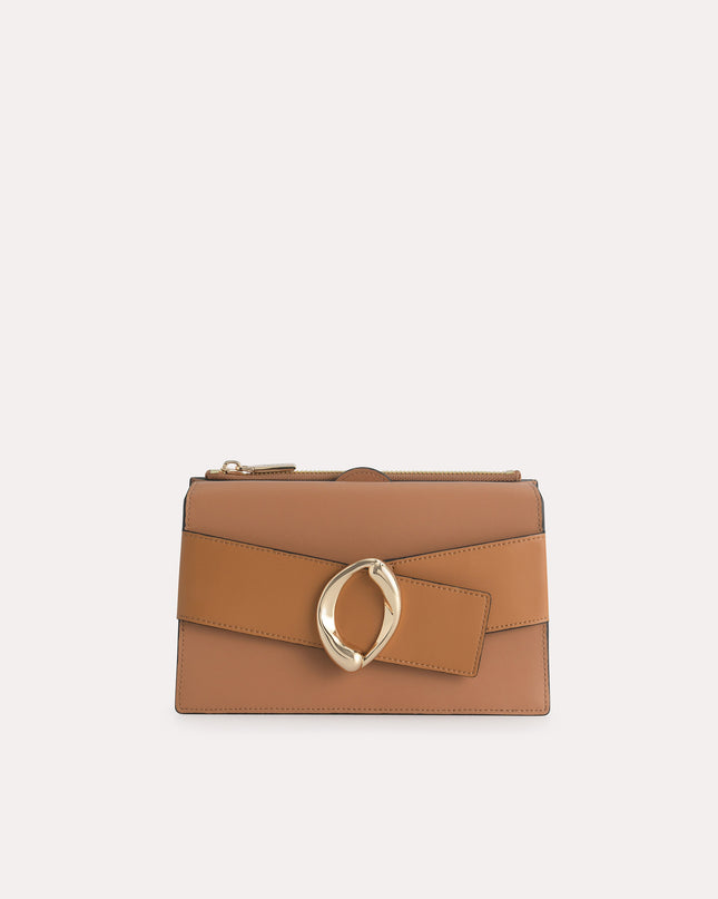 Textured Leather Shoulder Bag