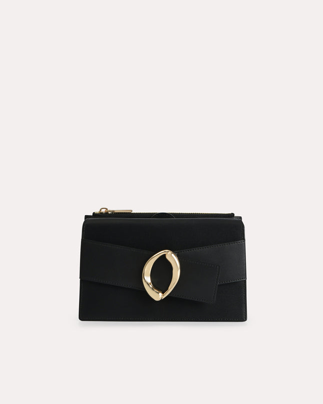 Textured Leather Shoulder Bag