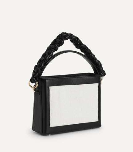 Boxy Top Handle with Braided Strap