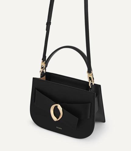 Leather Top Handle Bag