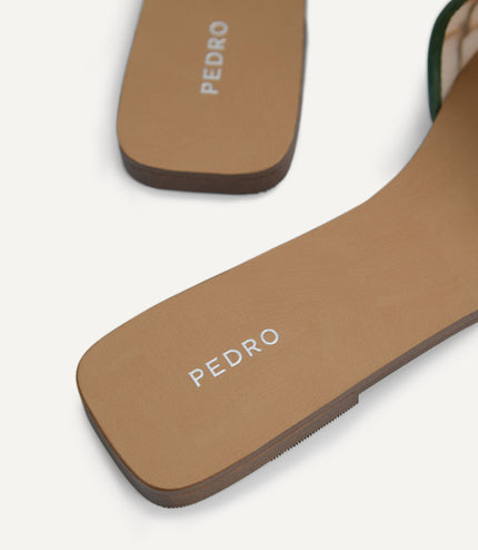 Woven Mesh Slide Sandals