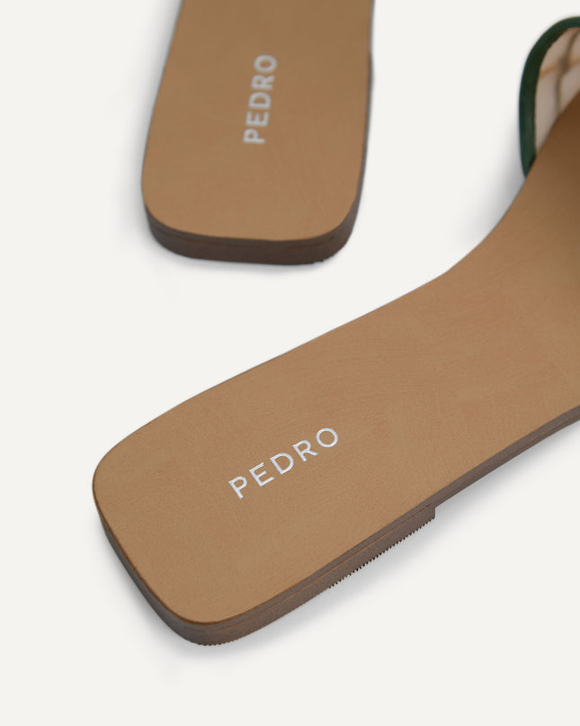 Woven Mesh Slide Sandals