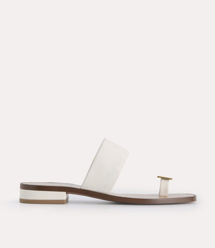 Gold Ornament Toe Loop Sandals