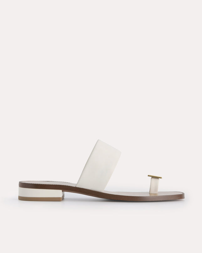 Gold Ornament Toe Loop Sandals