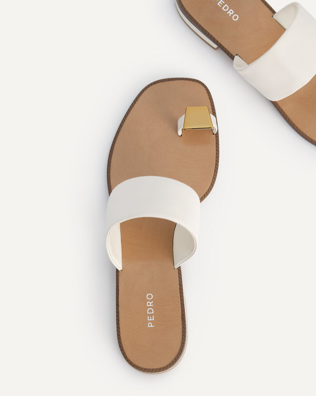 Gold Ornament Toe Loop Sandals