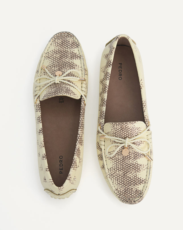 Leather Bow Moccasins