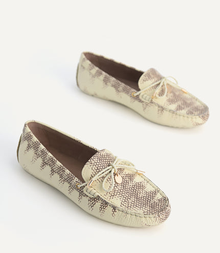 Leather Bow Moccasins