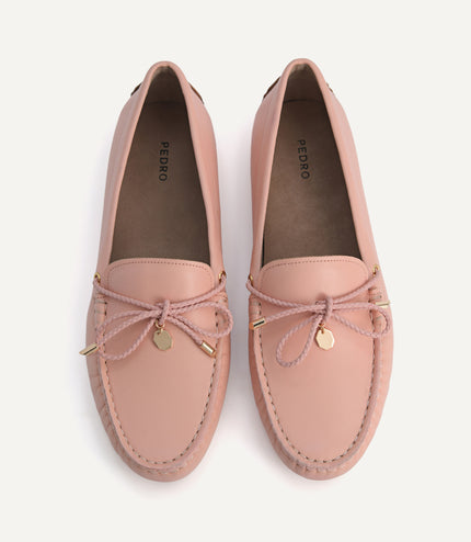 Leather Bow Moccasins