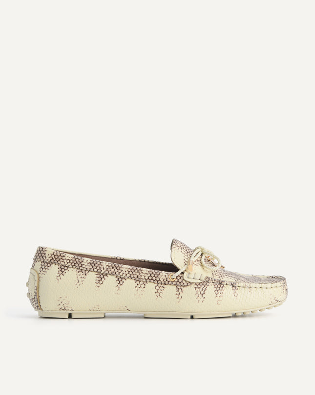 Leather Bow Moccasins