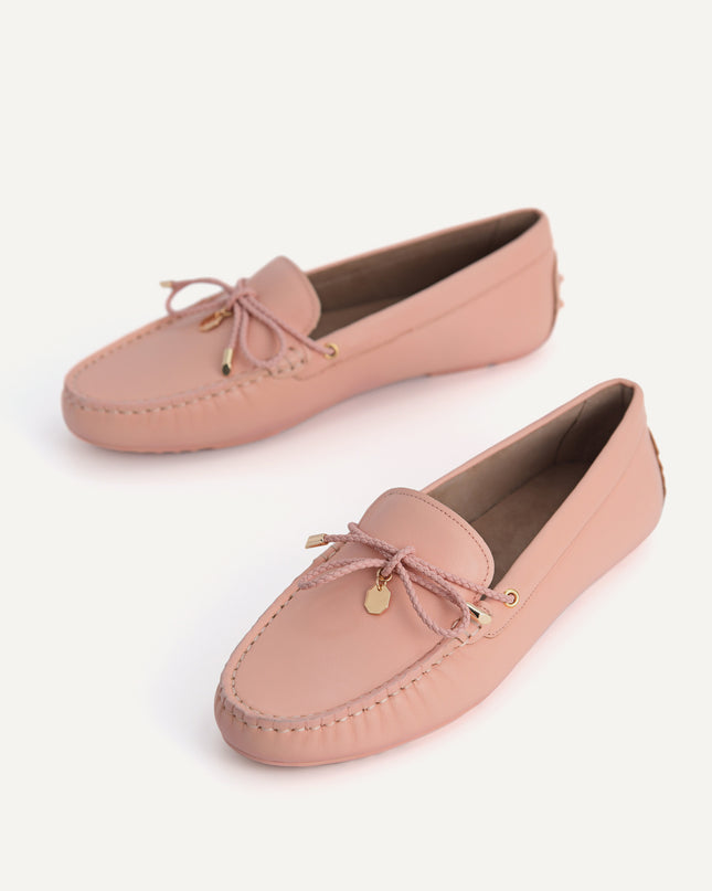 Leather Bow Moccasins