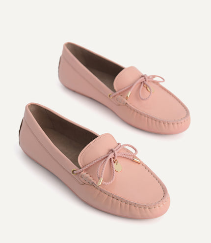 Leather Bow Moccasins