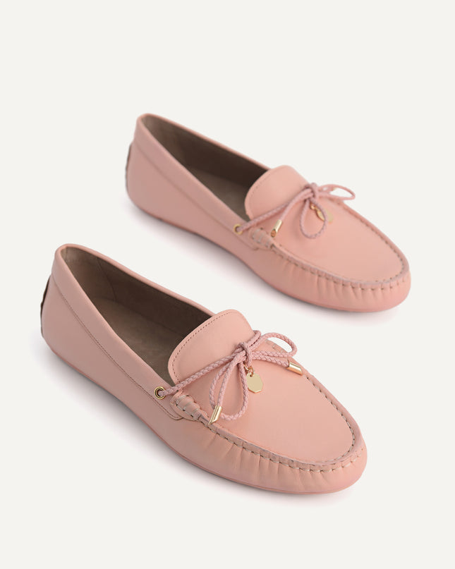 Leather Bow Moccasins
