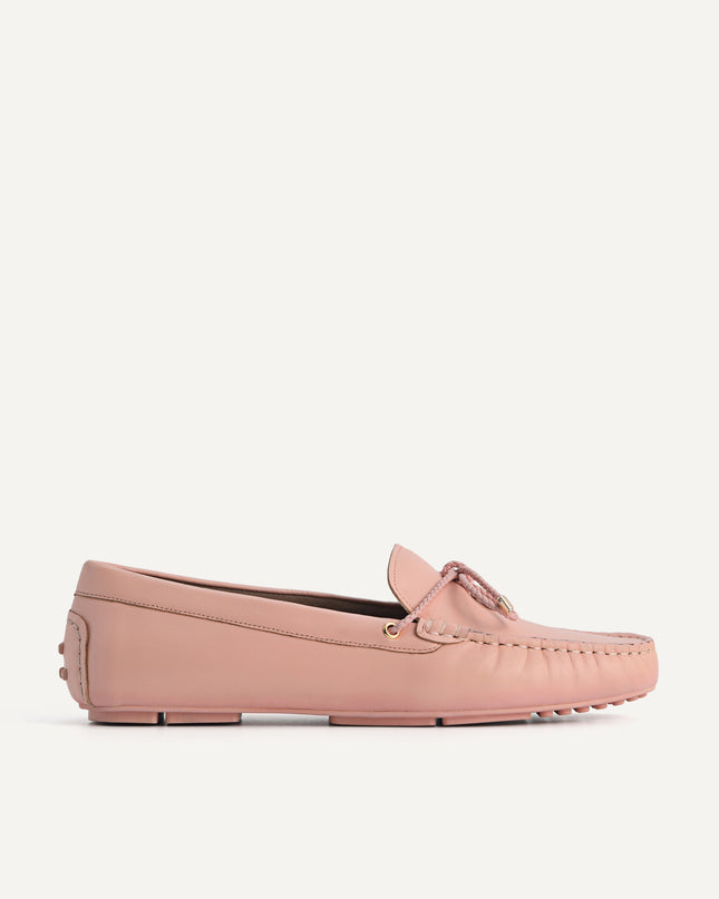 Leather Bow Moccasins