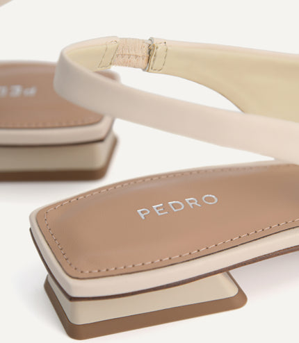 Ruched Slingback Flats