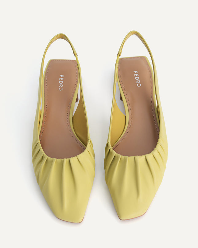 Ruched Slingback Flats