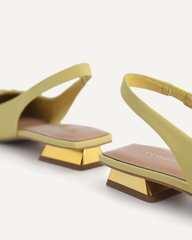 Ruched Slingback Flats