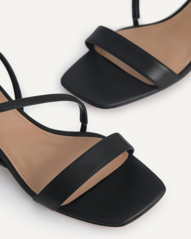 Strappy Sandals with Ornament Heels