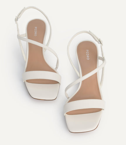 Strappy Sandals with Ornament Heels