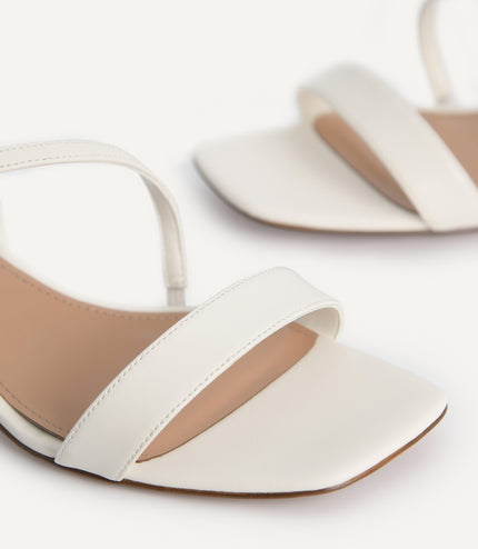 Strappy Sandals with Ornament Heels