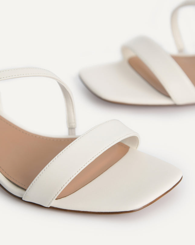 Strappy Sandals with Ornament Heels