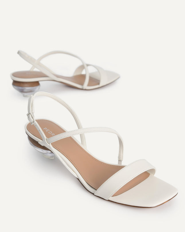 Strappy Sandals with Ornament Heels