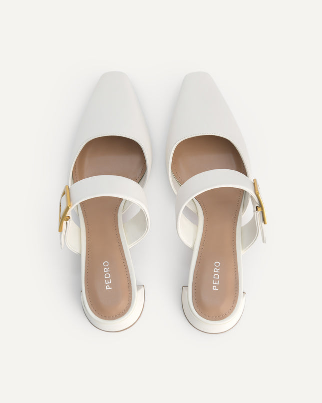 Leather Slip-On Heels