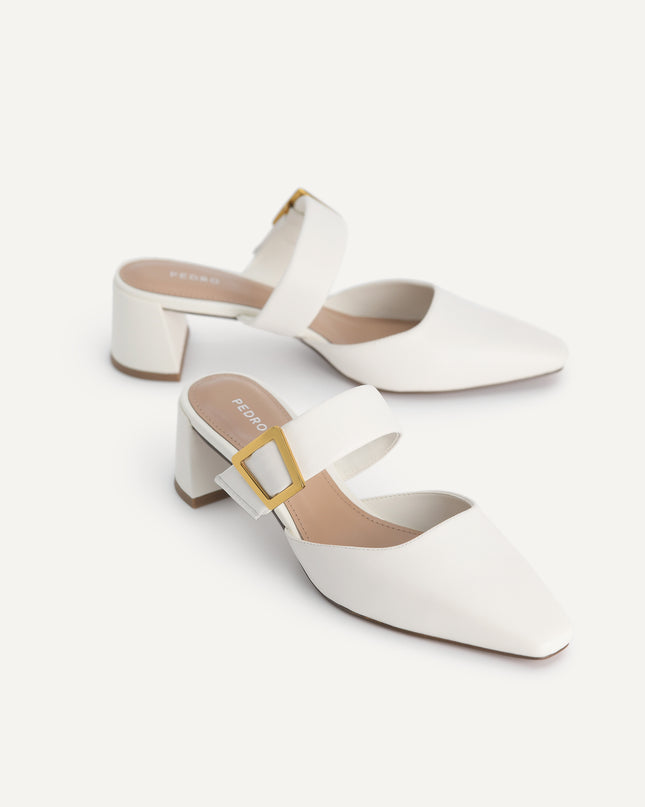 Leather Slip-On Heels