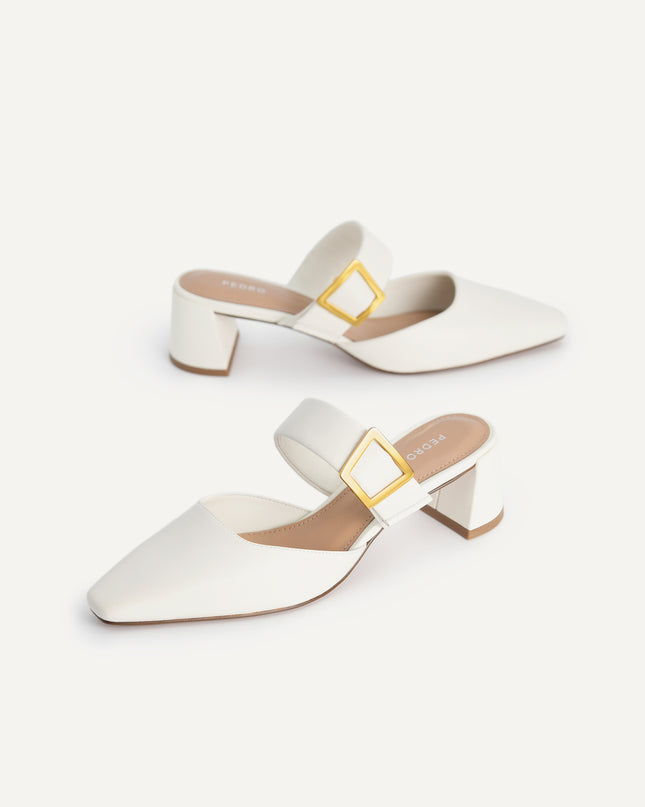 Leather Slip-On Heels