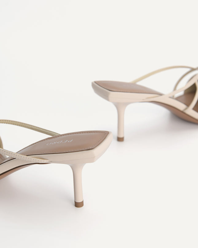 Pointed Toe Leather Heels
