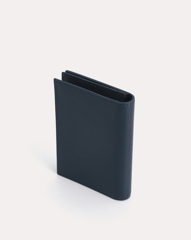 Textured Leather Bi-Fold Cardholder
