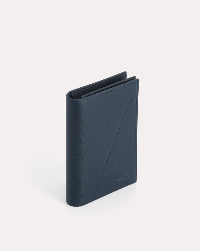 Textured Leather Bi-Fold Cardholder