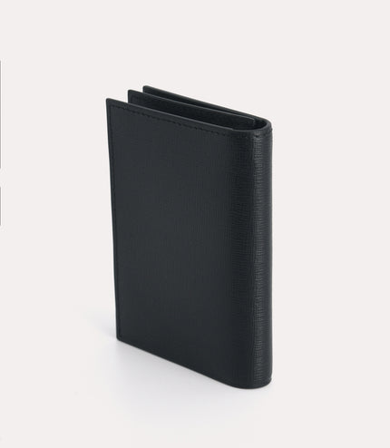 Textured Leather Bi-Fold Cardholder