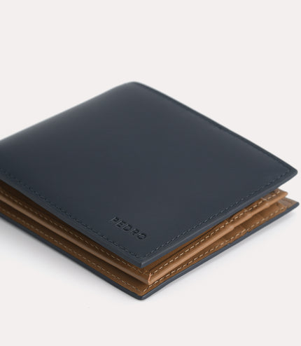 Leather Bi-Fold Wallet With Flip