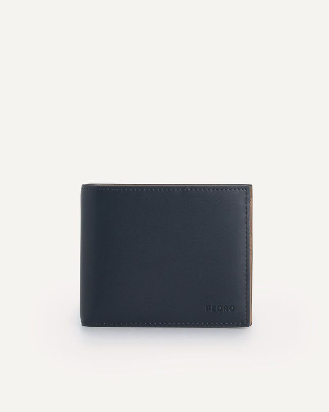 Leather Bi-Fold Wallet With Flip