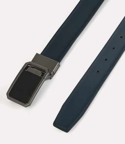 Reversible Leather Tang Belt