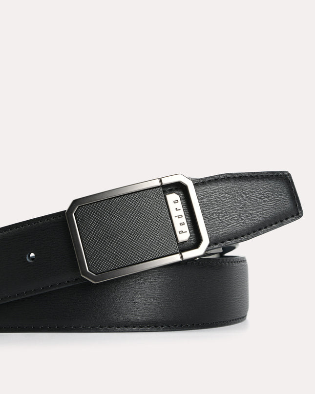 Reversible Leather Tang Belt