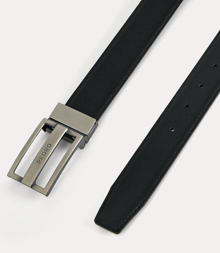 Reversible Leather Tang Belt