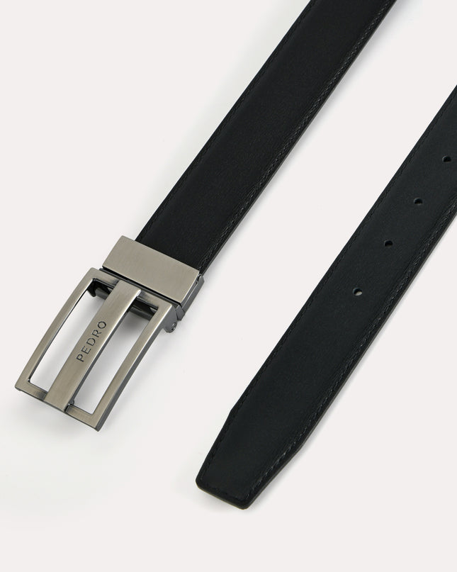 Reversible Leather Tang Belt