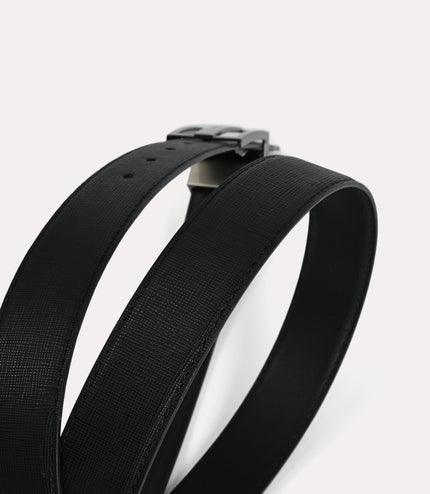 Reversible Leather Tang Belt