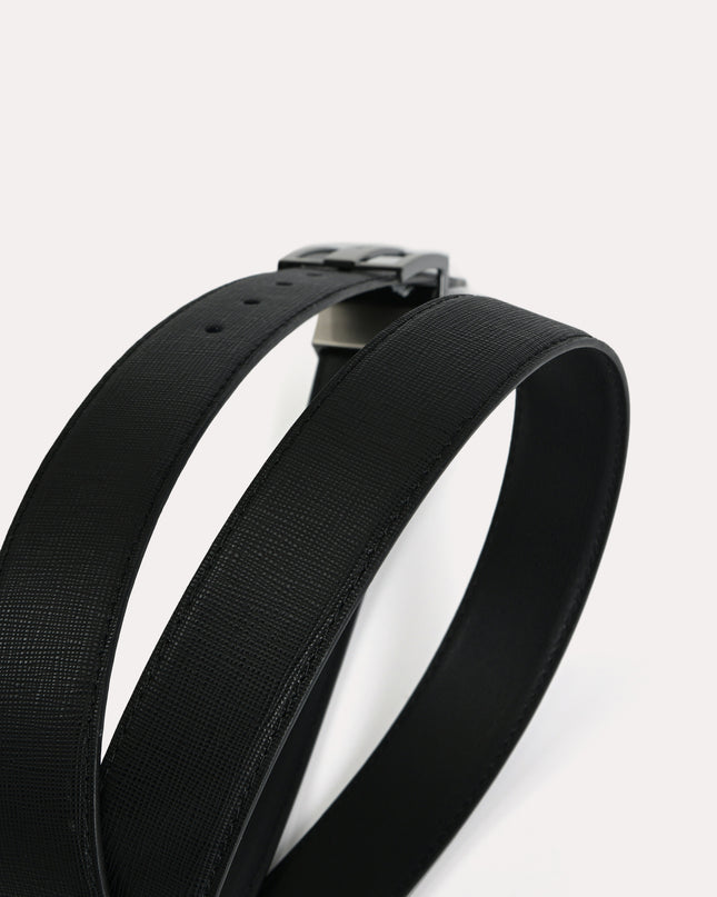 Reversible Leather Tang Belt