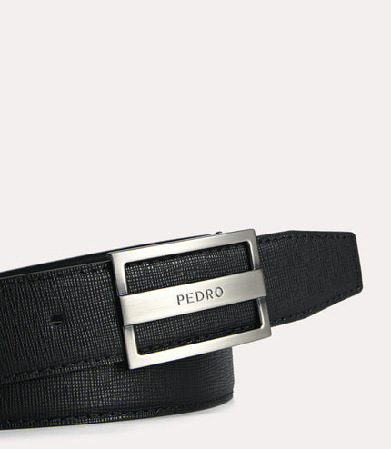 Reversible Leather Tang Belt