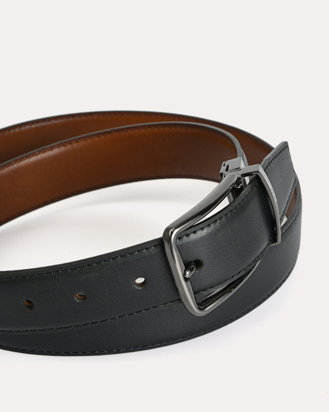 Reversible Leather Pin Belt
