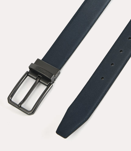 Reversible Leather Pin Belt