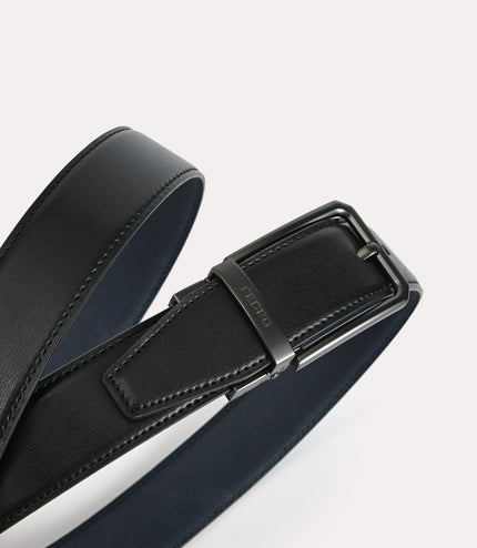 Reversible Leather Pin Belt