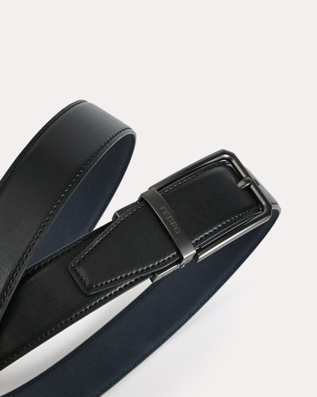 Reversible Leather Pin Belt
