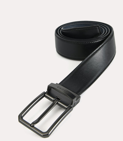 Reversible Leather Pin Belt